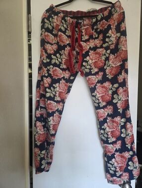 Y2K Abercrombie & Fitch Lounge Pants  Floral Low Rise Flannel Sleep Pajama